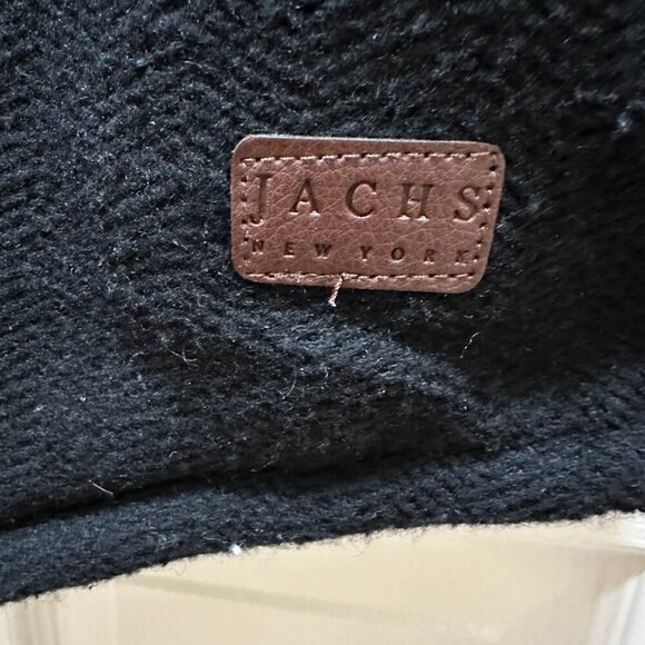 New Jachs New York Wool Blend Jacket Men's Size S Black Sherpa Lined Ragged - Picture 13 of 15